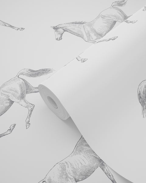 Tapetenrolle mit Pferde-Motiv für die Wandgestaltung