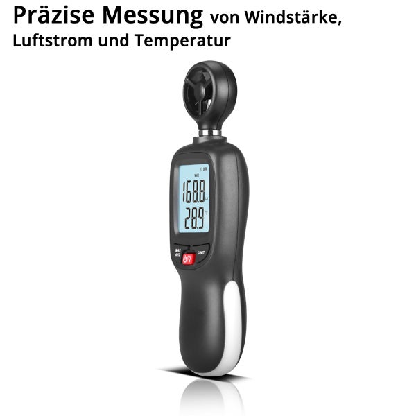 Anemometer zur Messung von Windgeschwindigkeit und Temperatur