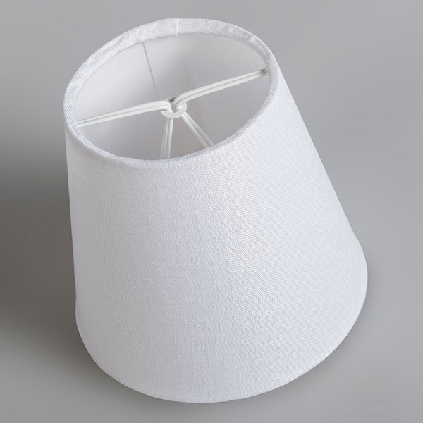 Leinenklemmschirm weiß ca. 12 cm