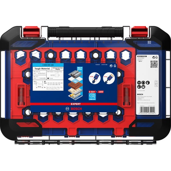 Bosch Expert Tough Material Lochsäge-Set 20/22/25/32/35/40/44/51/60/68/76 mm 14tlg. - 2608900448