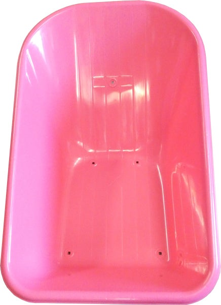 Pinke Schubkarrenwanne aus Kunststoff