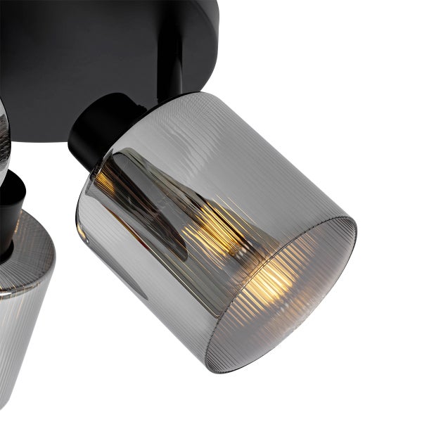 Deckenleuchte mit Glaslampenschirm