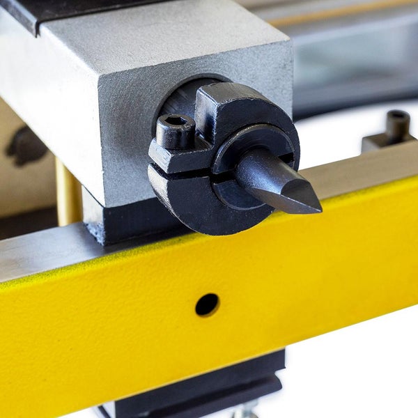 Drechselmaschine Detailaufnahme der Werkstückaufnahme