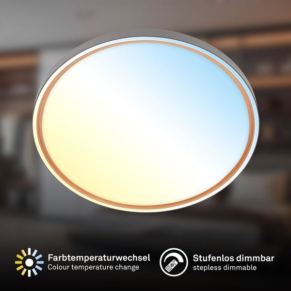 LED Deckenlampe Deckenleuchte Wohnzimmer Dimmbar Fernbedienung CCT Flur