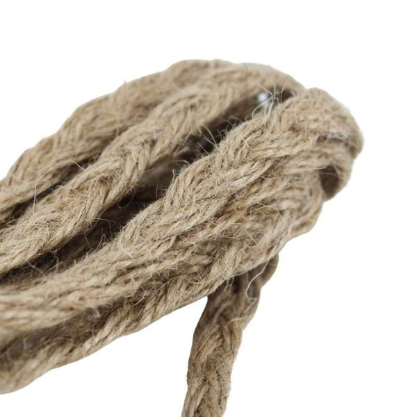 Nahaufnahme von Hanfseil