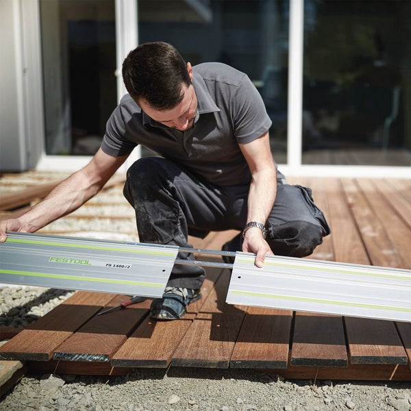 Festool Führungsschiene FS 1400/2 mit Schraubzwingen