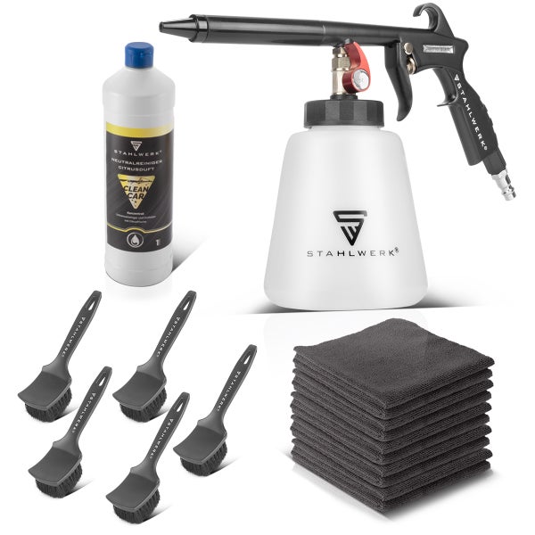 STAHLWERK Druckluft-Reinigungspistole RP-93 ST Set mit 1 Liter Universalreiniger
