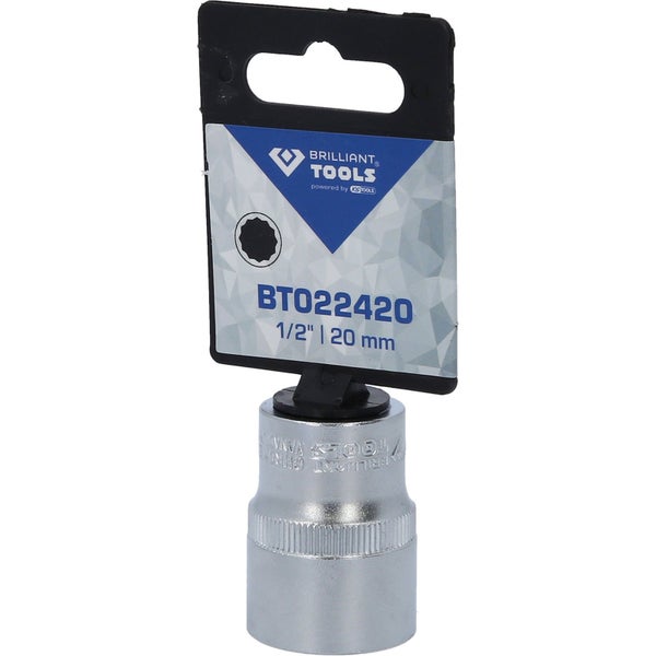 BRILLIANT TOOLS 1/2 Zwölfkant-Stecknuss 20 mm - BT022420
