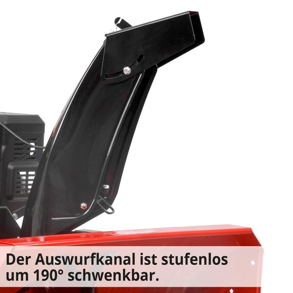 Schwenkbarer Auswurfkanal der Schneefräse