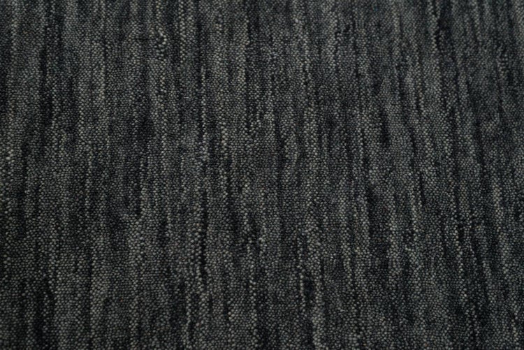 Wollteppich Luxus Designerteppich moderner uni Teppich aus reiner Schurwolle Dunkelgrau 170x240 cm