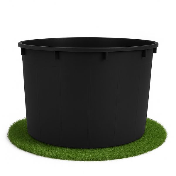 Runde Mörtelwanne aus Kunststoff