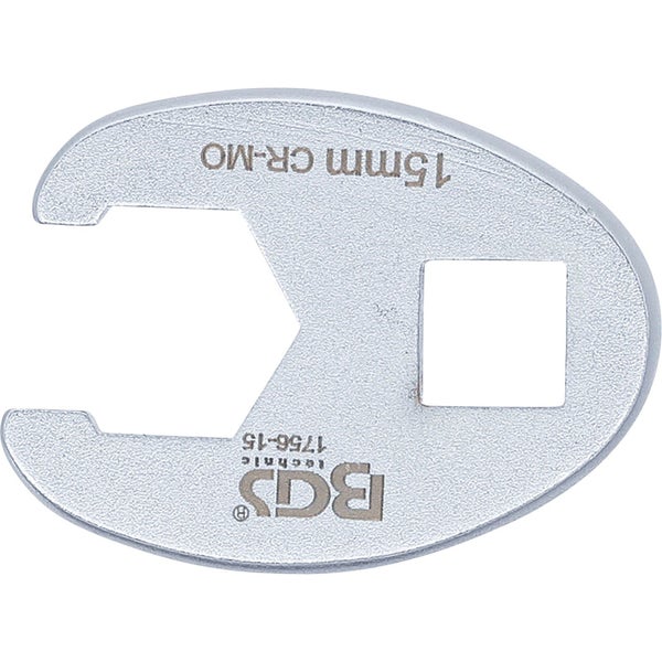 BGS Hahnenfußschlüssel Antrieb Innenvierkant 10 mm (3/8) SW 15 mm - 1756-15