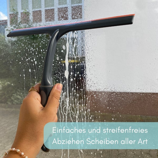 Profi Fenster Scheiben Glas Dusch Wischer Abzieher Reiniger mit Silikonlippe 30