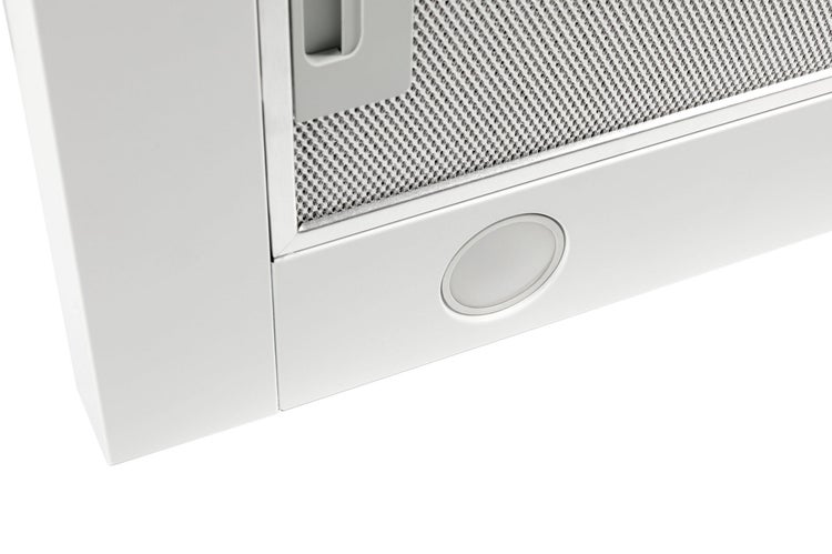Dunstabzugshaube mit integriertem Metallfettfilter und runder LED Leuchte