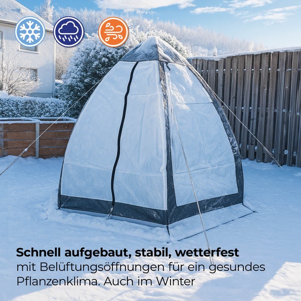 Überwinterungszelt Tropical Island Breeze L für Pflanzen H 200 x Ø 240 cm
