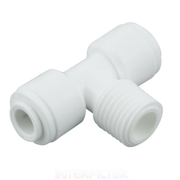 T-Stück für Wasserfilter Anschluss aus Kunststoff