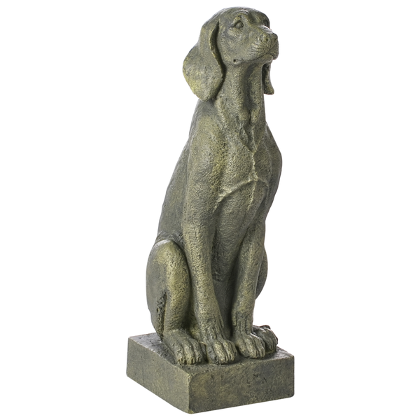 Gartenfigur NAIROBI Hund Grün