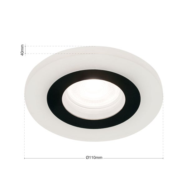Einbaustrahler GU10 Ø 11cm Schwarz