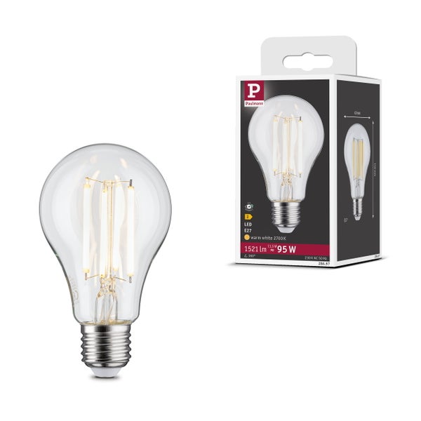 Quadratisches, flaches Paulmann Atria LED-Panel in Weiß, neutralweißes Licht, mit Produktverpackung.