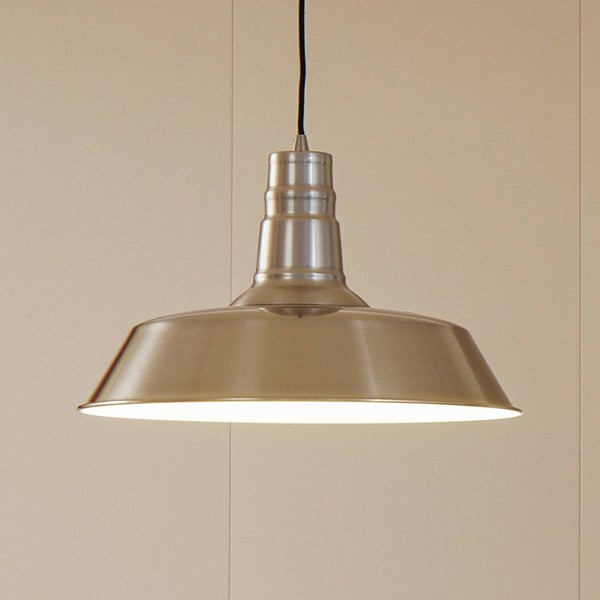 Lindby Pendelleuchte Laylan (Modern) in Alu aus Metall (1 flammig, E27) - Deckenlampe Esstischlampe Hängelampe Hängeleuchte Wohnzimmerleuchte