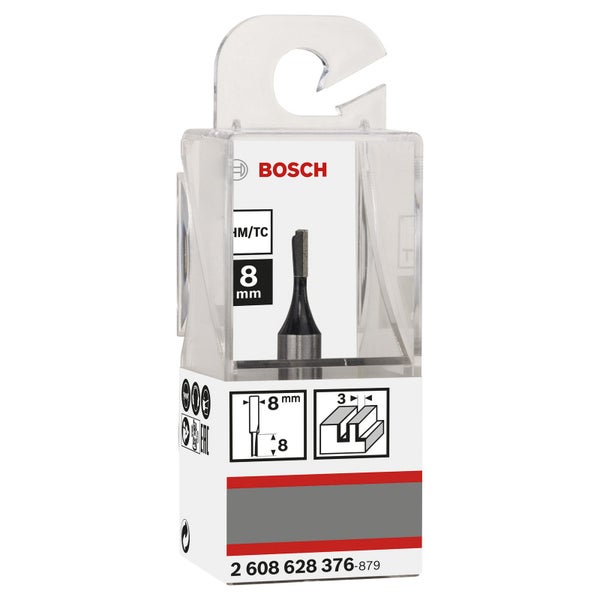 Bosch Nutfräser Standard for Wood 8 mm D1 3 mm L 8 mm G 51 mm - 2608628376