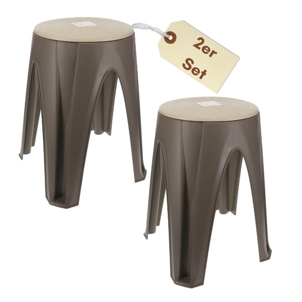Zwei Hocker im Set