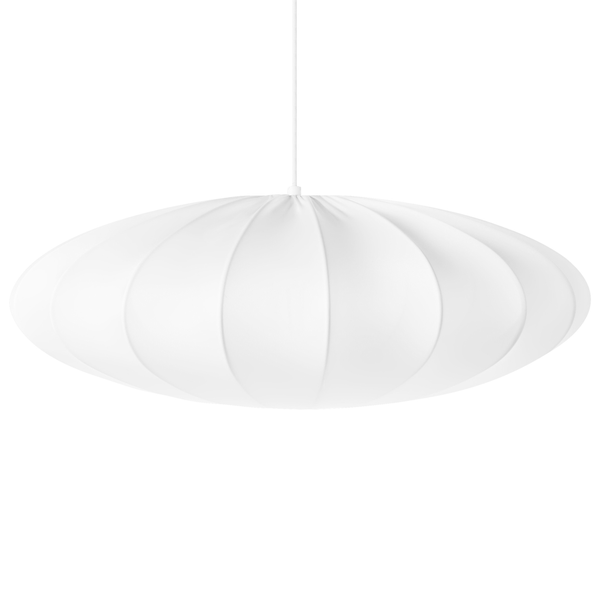 Weiße Hängeleuchte in Kugelform