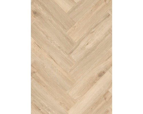 Helle Holzbodenverlegung im Fischgrätenmuster