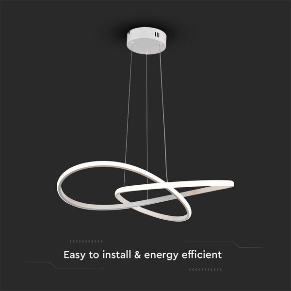 V-TAC VT-7799-W - Weiße Designer-Hängelampen - IP20 - 20W - 2540 Lumen - 3000K