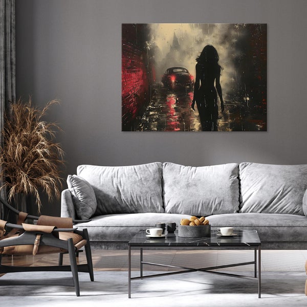 Bilder Frau Abstarkt Leinwandbild Wohnzimmer 60X40 cm