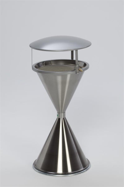 PROREGAL Klassischer Standascher Für Innen Außenbereich HxBxT 73 x 40 x 40 cm Edelstahl