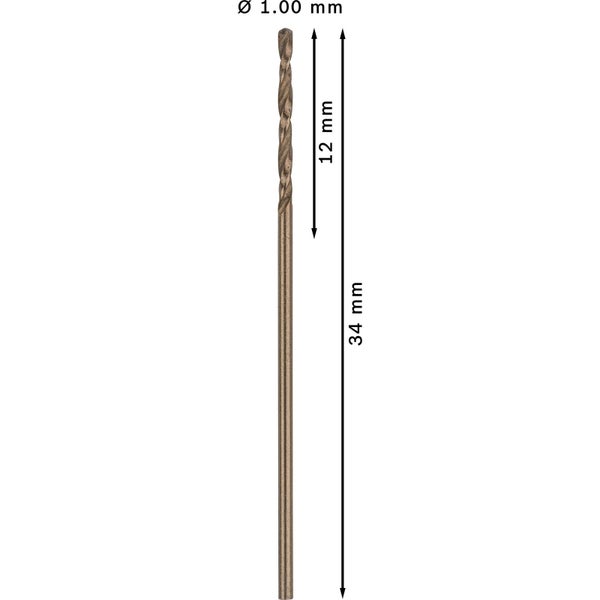 Bosch PRO Stainless Steel HSS-Co Spiralbohrer 1 x 12 x 34 mm - 2608585872