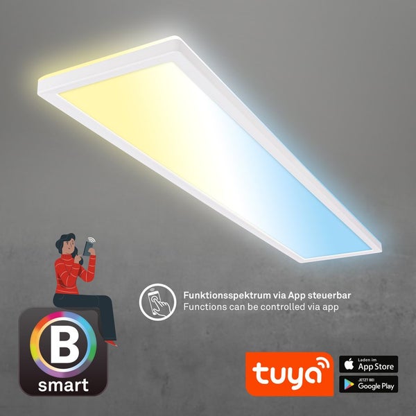 LED Deckenlampe 98cm Deckenleuchte Smart LED Panel Flach Dimmbar Appsteuerung