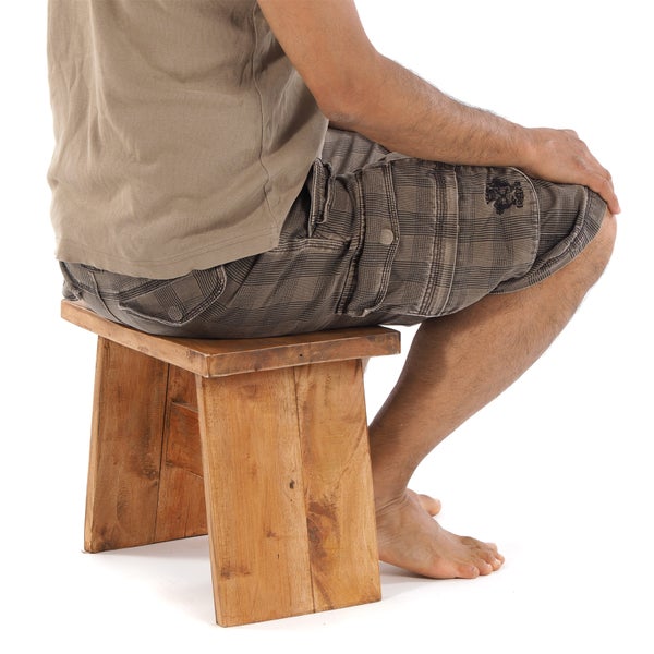 Hocker SCHEMEL 40 Mahagoni Massivholz 08 honigfarben gewachst