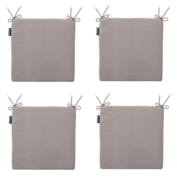 Sitzkissen Panama taupe - Ca. 40x40 cm - 4er-Set