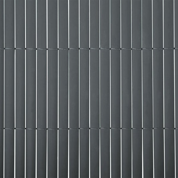 FLOORDIREKT PVC-Sichtschutzzaun - extra Blickdicht - Deko für Balkongeländer - Grau - 150 x 500 cm