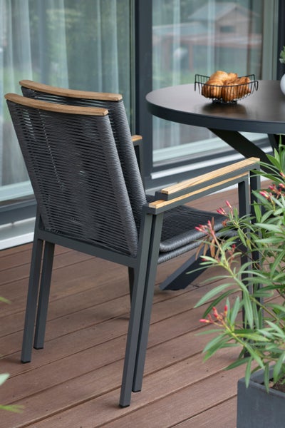 Gartenmöbelset Diningsessel Alicante mit Tisch Malaga 120cm