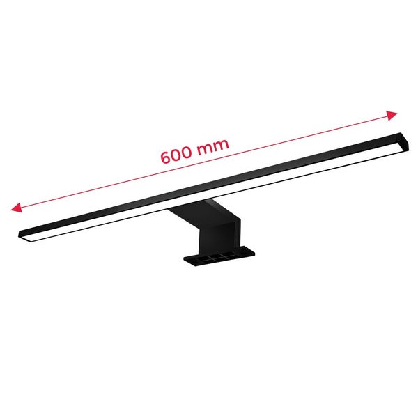 Spiegelleuchte - 8W, 780lm, LED, 2 in 1 Montage, 60cm, neutralweiß, schwarz