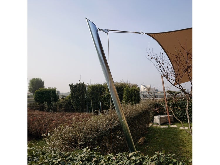 Sonnensegelmast Ulisse Anthrazit 275 cm Mit Standfuß 75° – 6-Punkt-Verstellung, maximale Flexibilität – Maanta®