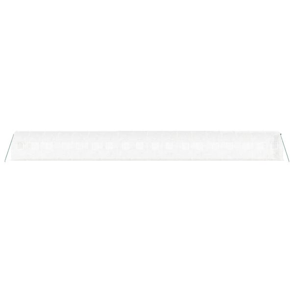 Gewächshaus mit Stahlrahmen Weiß 36 m² 18x2x2 m