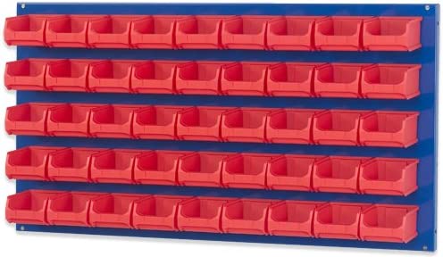 PROREGAL Trägersystem Blaue Systemplatte für Sichtlagerboxen HxBxT 50 x 100 x 2 cm Trägerplatte Wandhalterung Kleinteileaufbewahrung