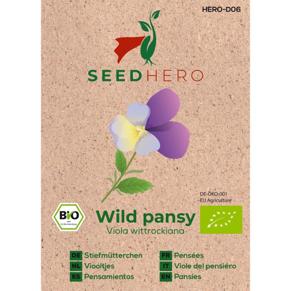BIO Stiefmütterchen Wild pansy Samen von Seedhero