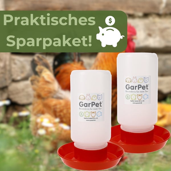 Sparset mit zwei GarPet Geflügeltränken