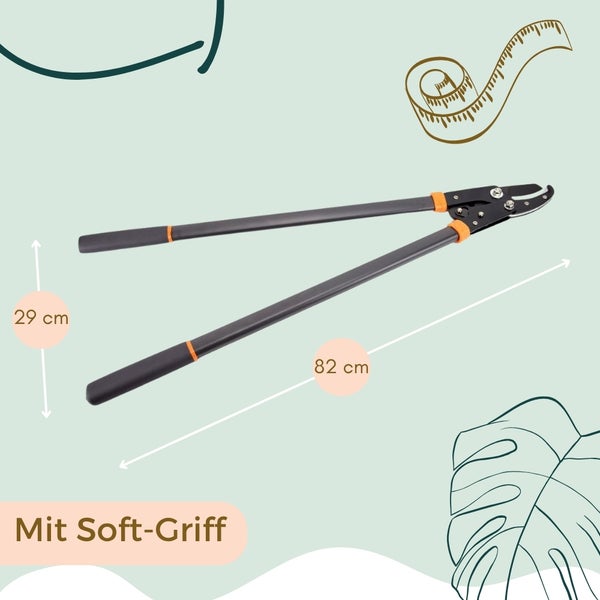 Astschere mit Soft-Griff, Länge 82 cm