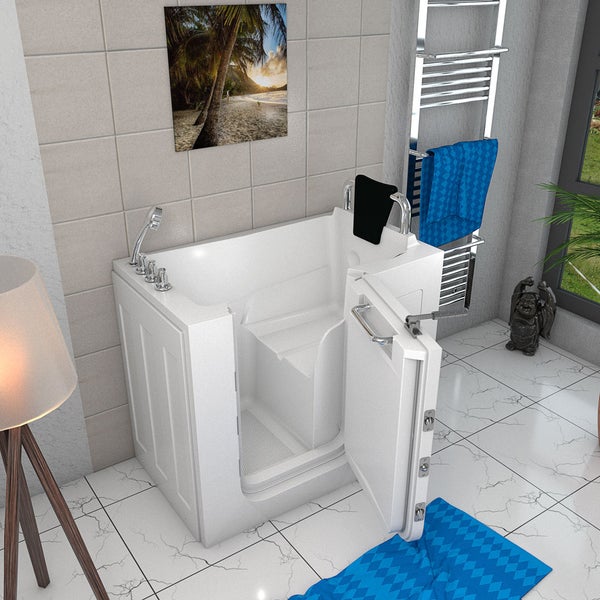 Sitzbadewanne Senioren Sitzwanne Tür S08-TH-B-R 110x68cm