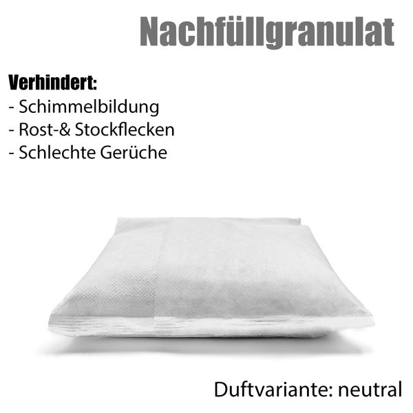 BigDean 4 Stück Nachfüllpack Luftentfeuchter 680g – Raumentfeuchter Nachfüll-Beutel Granulat – für alle Entfeuchter geeignet – universeller Ersatzbeutel ohne Strom