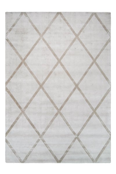 Kurzflor Teppich Imara Elfenbein / Taupe Modern 120 x 170 cm