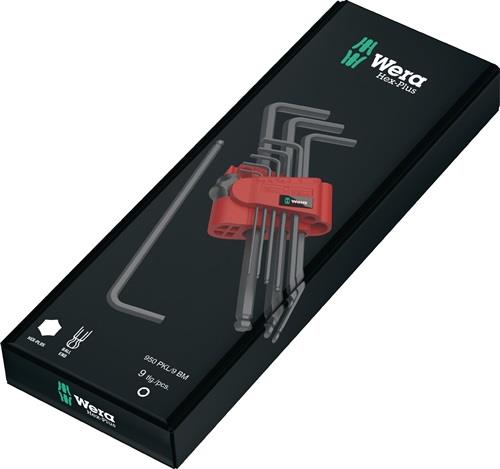 Wera Sechskant-Stiftschlüsselsatz in schwarzer Verpackung