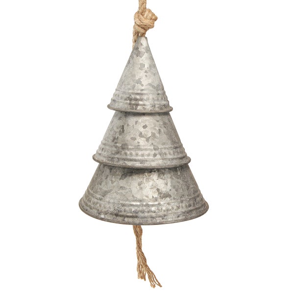 Dekorative Metalltanne zum Aufhängen mit Seil