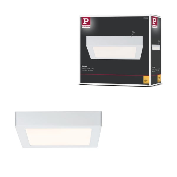 Paulmann Lunar Deckenleuchte, quadratisch, weiss matt